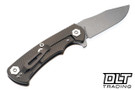 Hinderer Project X Clip Point S45VN - Battle Bronze Anodized Titanium - Working Finish Blade - Coyote G-10 - Back