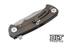 Hinderer Project X Clip Point S45VN - Battle Bronze Anodized Titanium - Working Finish Blade - OD Green G-10