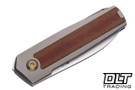 Jens Anso Arn Damasteel - Amber Titanium - Natural Canvas Micarta