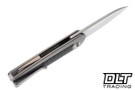 Jens Anso Arn Damasteel - Grey Titanium - Satin Accents - Carbon Fiber Inlay