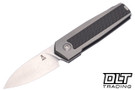 Jens Anso Arn Damasteel - Grey Titanium - Satin Accents - Carbon Fiber Inlay