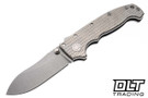 Demko AD20 Butcher MagnaCut - Stonewashed - Textured Titanium