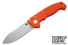 Demko AD20 Butcher MagnaCut - Stonewashed - Orange G-10