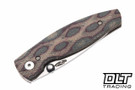 Three Rivers Manufacturing Neutron 2 MagnaCut - Linerlock - 3D Lizard Skin - Python Micarta