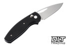 Three Rivers Manufacturing Bulldog REV B MagnaCut - Riverlok - Flat Textured - Jet Black Flat G-10 - Lefty