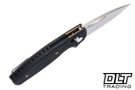 Three Rivers Manufacturing Bulldog REV B MagnaCut - Riverlok - Flat Textured - Jet Black Flat G-10 - Lefty