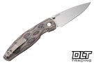 Three Rivers Manufacturing Atom MagnaCut - Linerlock - 3D Lizard Skin Contoured - Python Micarta