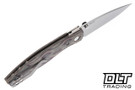 Three Rivers Manufacturing Atom MagnaCut - Linerlock - 3D Lizard Skin Contoured - Python Micarta