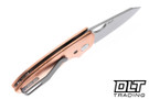 Three Rivers Manufacturing Holier Nerd MagnaCut - Linerlock - 3D Pinestripe Copper