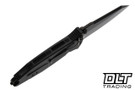 Microtech Socom Elite Warcom Shadow - Black Handle - DLC Blade - 259-1DLCTSH