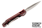Microtech LUDT Gen III - Merlot Handle - Stonewashed Blade - 1135-10MR