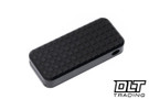 Rivery MFG Zero Utility Knife - Grid Pattern - Black Aluminum with Lanyard Hole