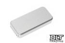 Rivery MFG Zero Utility Knife - Knurled Pattern - Gray Aluminum with Lanyard Hole