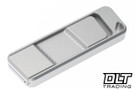 Rivery MFG Zero-G Utility Knife - Smooth Operator Pattern - Gray Aluminum with Lanyard Hole