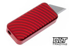Rivery MFG Zero Utility Knife - Original Pattern - Red Aluminum with Lanyard Hole