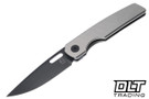 BergBlades Sweeney 2.0 - Sand Blasted Stonewash Diamond Titanium - Black PVD MagnaCut Blade