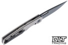 BergBlades Sweeney 2.0 - Sand Blasted Stonewash Diamond Titanium - Black PVD MagnaCut Blade