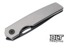 BergBlades Sweeney 2.0 - Sand Blasted Stonewash Diamond Titanium - Black PVD MagnaCut Blade