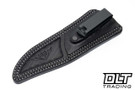 Hammer Down Forge Companion - Marbled Black, Gray, & White G-10 - Black Leather