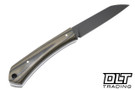 Hammer Down Forge Companion - Green & Black Layered G-10 - Brown Leather