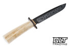 W.A. Surls Custom - 80CrV2 Bowie - Walrus Ivory - O1 Guard