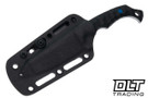 Black ROC Knives Vandal - Black G-10 - Reverse Tanto Hammered 80CRV2 - #H
