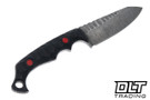 Black ROC Knives Vandal - Black G-10 - Reverse Tanto Hammered 80CRV2 - #K