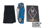 Microtech MSI Mini Ram-Lok - Antique Blue Anodized Slab Titanium - Apocalyptic Blade - Marfione Select - 210M-10APMS2