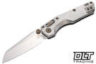 Microtech MSI Mini Ram-Lok - Stonewash Fluted Titanium - Flamed Titanium Accent - Stonewashed Blade - Marfione Select - 210M-10FLMS5