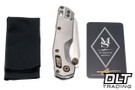 Microtech MSI Mini Ram-Lok - Stonewash Fluted Titanium - Flamed Titanium Accent - Stonewashed Blade - Marfione Select - 210M-10FLMS5