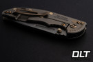Hinderer 250th Anniversary 3.5" XM-18 Non Flipper Fullered Spear 20CV - Tumbled Bronze Anodized Titanium - Special Finish Blade - Delaware Crossing Titanium Scale