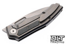 Griffin Scout F3 - Stonewashed Titanium - Black Micarta Inlay - Stonewashed MagnaCut Blade