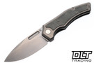 Griffin Scout F3.5 - Stonewashed Titanium - Black Micarta Inlay - Stonewashed MagnaCut Blade