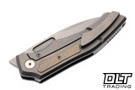 Griffin Scout F3.5 - Stonewashed Titanium - Natural Micarta Inlay - Stonewashed MagnaCut Blade
