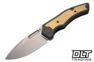 Griffin Scout F3.5 - Dark Stonewashed Titanium - Brass Milled Frag Inlay - Stonewashed MagnaCut Blade