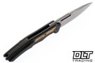 Griffin Scout F3.5 - Dark Stonewashed Titanium - Brass Milled Frag Inlay - Stonewashed MagnaCut Blade