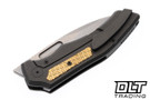 Griffin Scout F3.5 - Dark Stonewashed Titanium - Brass Milled Frag Inlay - Stonewashed MagnaCut Blade