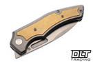 Griffin Scout F3.5 - Stonewashed Titanium - Brass Inlay - Stonewashed MagnaCut Blade