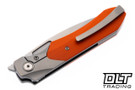 Griffin X-Series Bolster Lock - Orange G-10 - Stonewashed MagnaCut Blade
