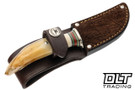 Treeman Knives Caper - Walrus Ivory & Hippo Tooth - Forged 1095 Blade