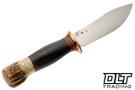 Treeman Knives Woody AEB-L - Brass Guard - Horsehide Stacks - Stag Butt - Ox Cap