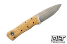 Fiddleback Forge Monarch - Box Elder - Tapered O1 Blade