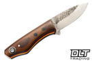 Fiddleback Forge Snowbill - Vintage Linen Micarta - Tapered A2 Blade