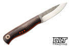 Fiddleback Forge KE Bushie - Indian Rosewood - Tapered A2 Blade