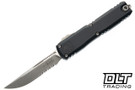 Microtech Ultratech ZBP S/E - Black Handle - Apocalyptic Blade - 1121-11AP