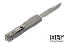 Microtech Ultratech EX ZBP Interceptor - Natural Clear Handle - Apocalyptic Blade - 1117EX-10APNCS