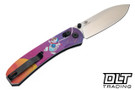 KNAFS Lander 2 - Kitty Cosmic Crew G-10 - Gray Stonewash S35VN Blade