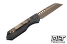 Heretic Jinn Auto - Wharncliffe Bronze MagnaCut Blade - Carbon Fiber Chassis