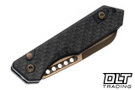 Heretic Jinn Auto - Wharncliffe Bronze MagnaCut Blade - Carbon Fiber Chassis