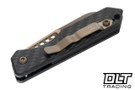 Heretic Jinn Auto - Wharncliffe Bronze MagnaCut Blade - Carbon Fiber Chassis